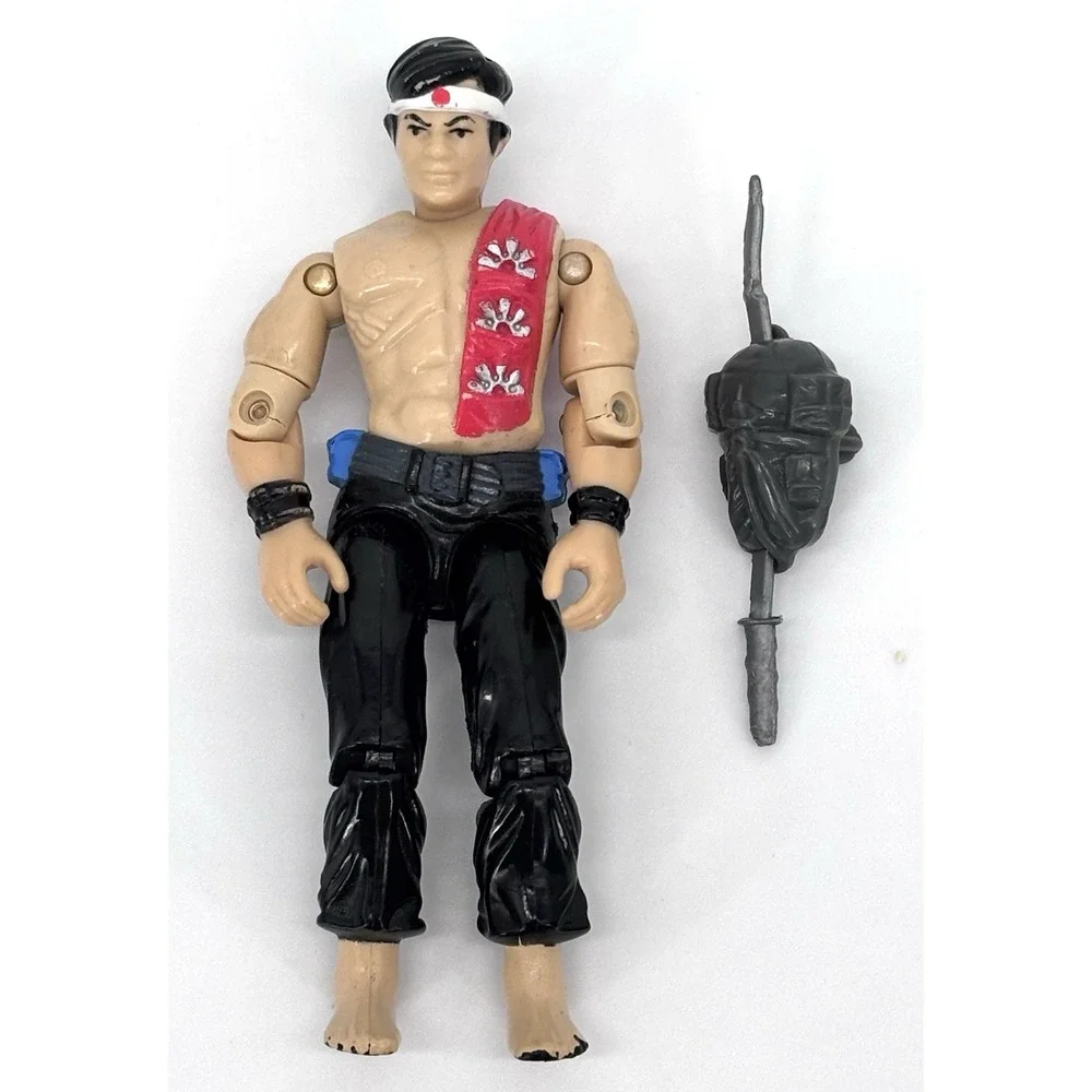 1985 GI Joe Quick Kick V1 Action Figure Hasbro Backpack Sword Vintage